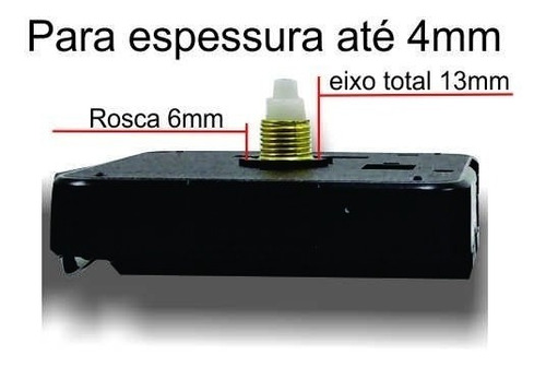 Máquina Para Relógios De Parede Kit 100 Maquinas Continua