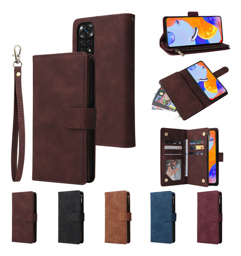 //funda De Teléfono Tipo Cartera Con Cremallera Para Xiaomi Po/