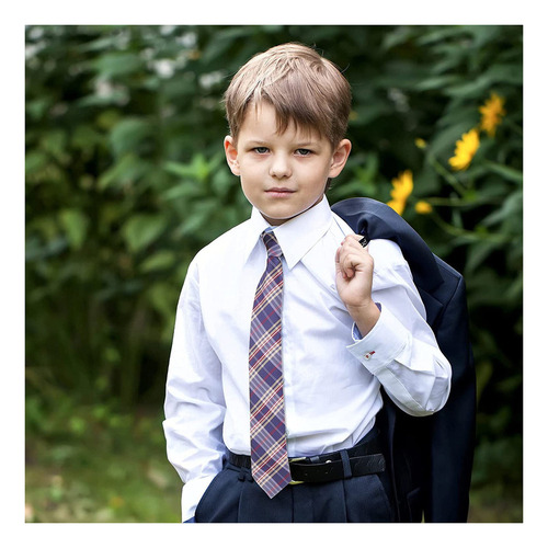 4 Peças De Gravatas Para Meninos, Gravatas Juvenis,