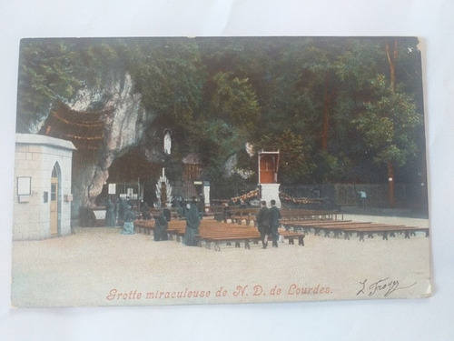 Francia Postal Virgen De Lourdes Grotte Miraculeuse 1905