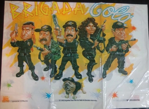 Mantel Antiguo Con Publicidad De Brigada Cola Década Del 90