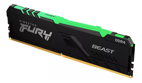 Memoria Ram Kingston Fury Beast Rgb 16gb Ddr4 3733mhz Negro