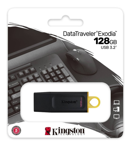 Memoria Usb 128gb Exodia Kingston Velocidad 3.2