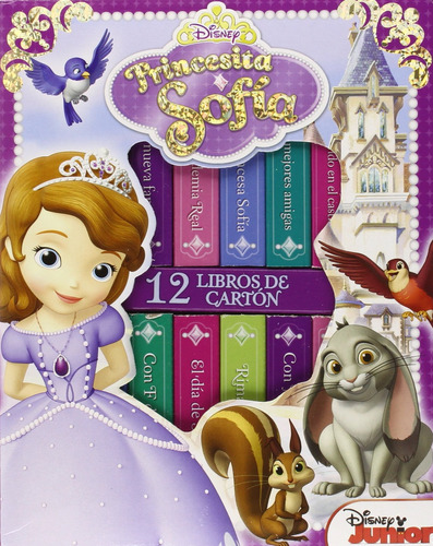 12 Libros De Cartón Disney Princesita Sofia