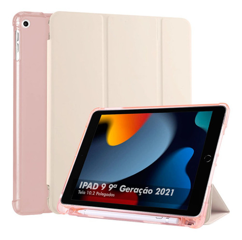 Capinha iPad 9 9ª Geração 2021 Smart Porta Pencil + Pelicula