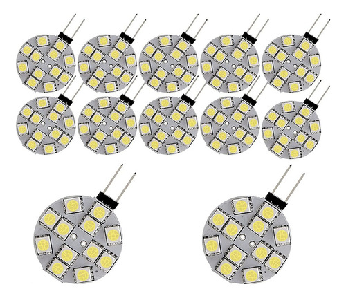 12 Bombillas Led G4 Con Base Lateral Redonda G4 5050 12smd