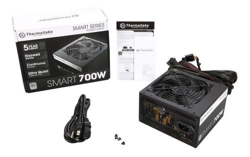 Fuente Pc Thermaltake Smart White 700 Watts 80 Plus Gamer