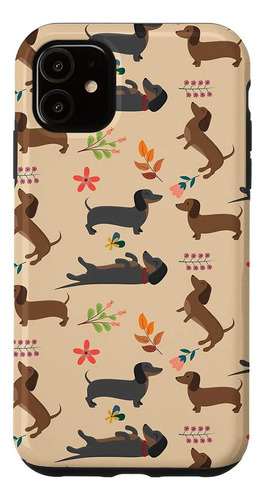 Carcasa iPhone 11, Diseno Perro Salchicha