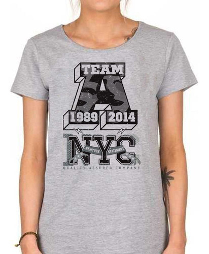 Remera De Mujer Team A Nyc 1989 2014