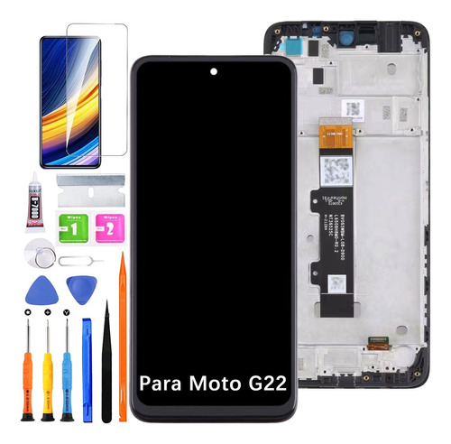 Pantalla Lcd Táctil Para Moto G22 Xt2231 Con Marco Original