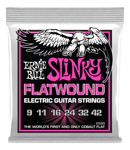 Cuerdas Ernie Ball 2593 Power Slinky Flatwound 009 - 0.43