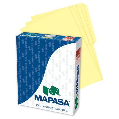 Folder De Papel Tamaño Carta Mapasa Mapasa Pc0005 Tipo 1/2 C
