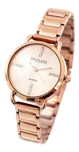 Reloj Rose Goldtone, Con Incrustaciones De Cristal Swarovski