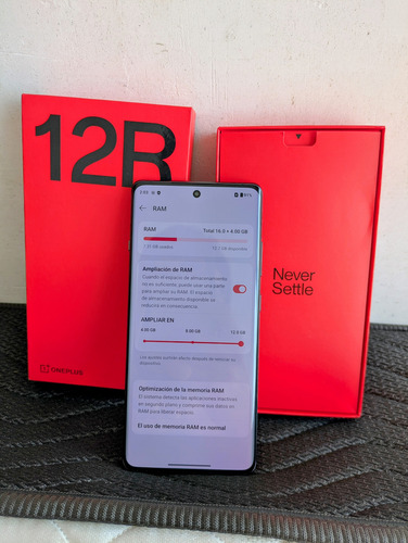 Oneplus 12r Dual Sim 256 Gb Silver 16+12 Gb Ram Misma Potencia Que S23 Ultra Gris Oscuro (Usado)