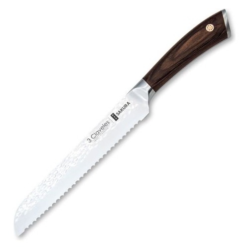 Cuchillo Para Pan Sakura 3 Claveles 19cm