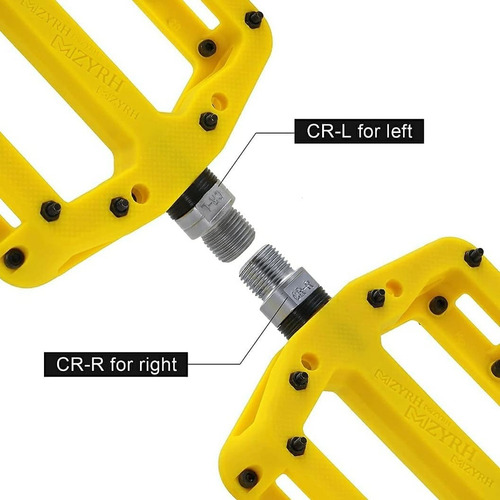 Pedales Para Ciclismo Mtb Fibra De Nylon Marca Mzyrh 9/16