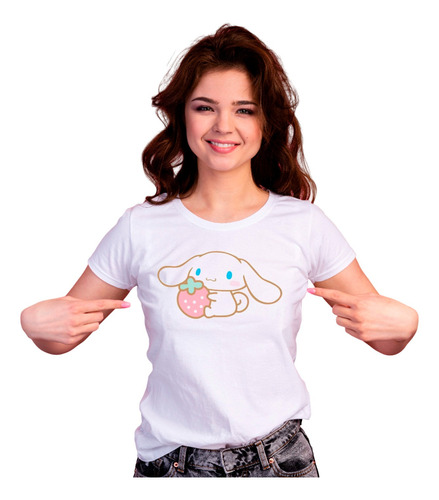 Remera Cinnamoroll - Algodón 1ra Calidad