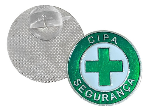 Pin Cipa Segurança Broche Botton - Kit Com 10 Und