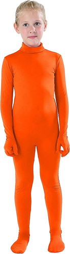 Disfraces De Body Enterizo Estilo Zentai Naranja Talla M