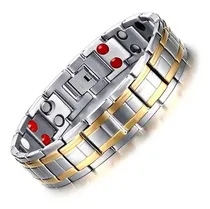Comprar Pulsera Biomagnética Curación Acero Unisex Imanes Tbrm-029