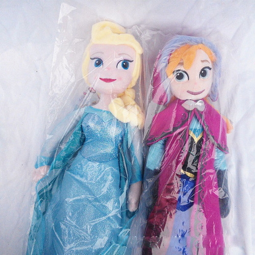 2pcs Frozen Elsa Anna Muñeca Peluche Juguete Regalo 40cm