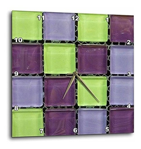 3drose 3d Rose Popular Green N Purple Glass Tiles On Grid-re