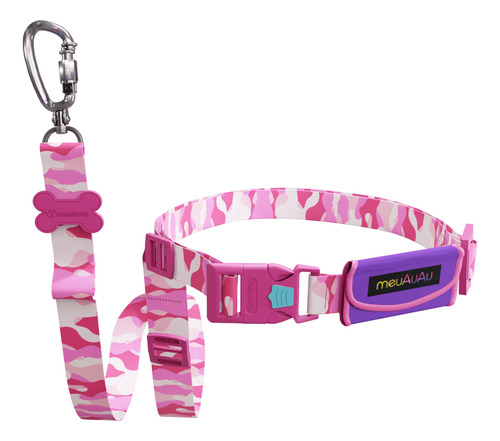Guia Para Passeios Mãos Livres Para Todas As Raças Cachorro Cor Armypink