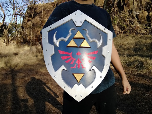 Escudo Zelda Hylian Shield Artesanal - Ocarina Of Time