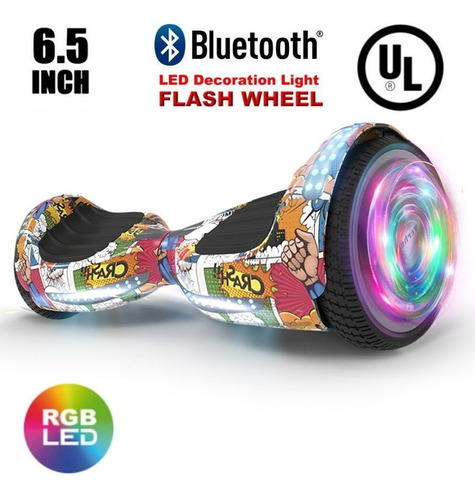 Scooter Eléctrica Hoverboard Hoverstar De 6.5  Luces Led