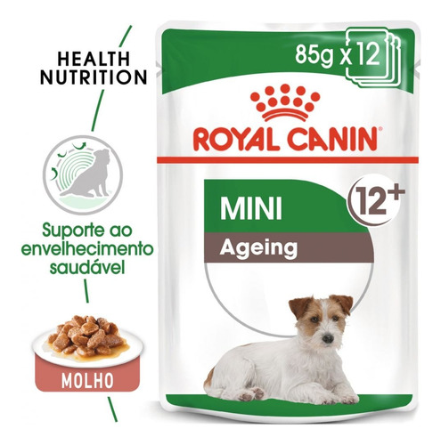 Alimento Royal Canin Mini Ageing Senior 12 + Pouch X 85 Gr