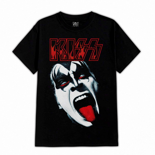 Kiss Gene Simmons The Demon 442 Rock Metal Polera Dtf
