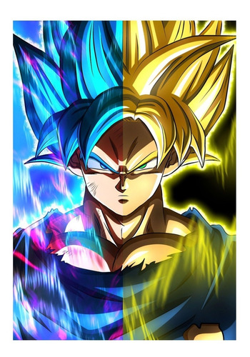 Poster Dragon Ball Super Z Gt Goku Vegeta 50x70cm