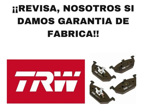 Balatas Trw Traseras Para Toyota Sienna 2004 A 2010