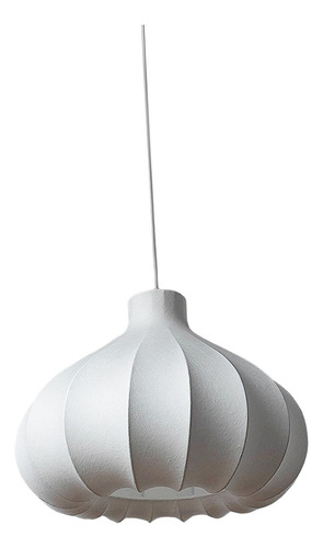 Lámpara De Techo Con Pantalla De Seda Estilo Luces Blancas