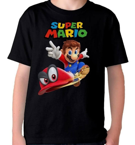   Camiseta Remera  Súper Mario Bros Luigi 