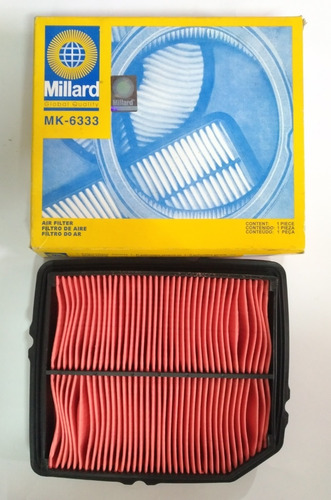 Filtro Aire Motor Honda Civic 92 Al 96 Millard Mk 6333