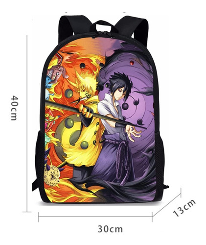 4 Unids/set Anime Naruto Mochila+lonchera +estuche