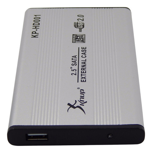 Carcasa Externa Para Portátil Sata 2.5 Usb Cajón De Aluminio