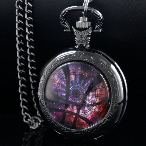 Reloj De Bolsillo Tiong Retro De Cuarzo Con Cadena 80 Cm