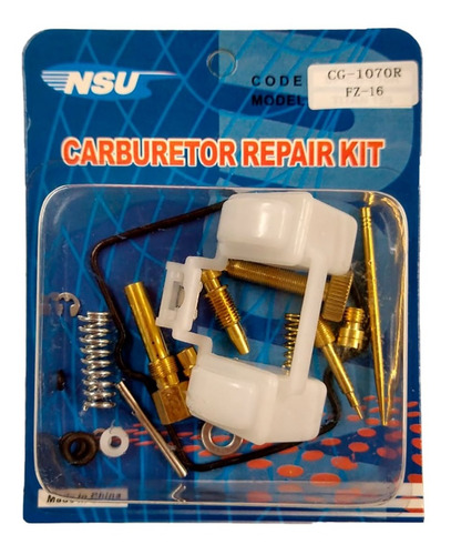 Imagen 2 de 5 de Kit Reparacion Carburador Yamaha Fz 16 Flotante Motos Znorte