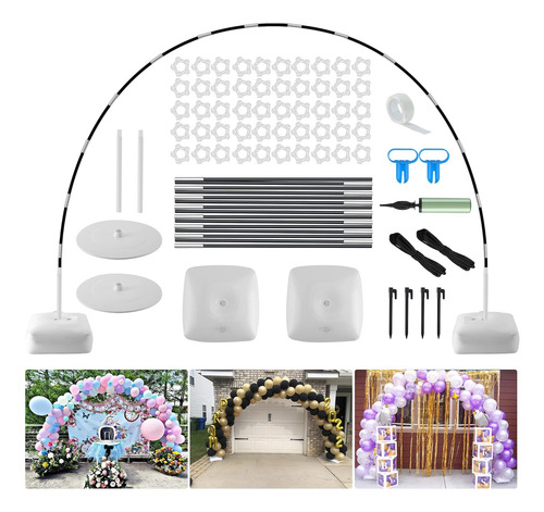 Kit De Arco De Globos Mejorado, Soporte De Arco De Globos Aj