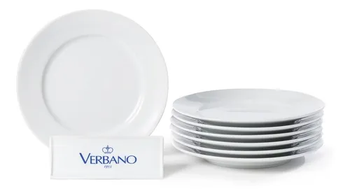 Platos playos de porcelana verbano new arrivals