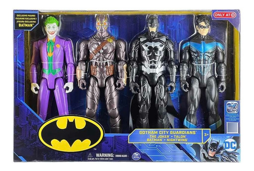 Muñecos Batman Guason Talon Nightwing Dc 4 Personajes 30 Cm