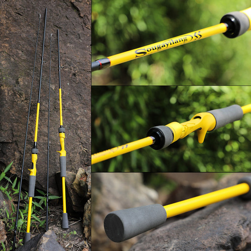 Vara De Pesca Ultra Leve De Carbono 1,8m 2 Partes Super Leve
