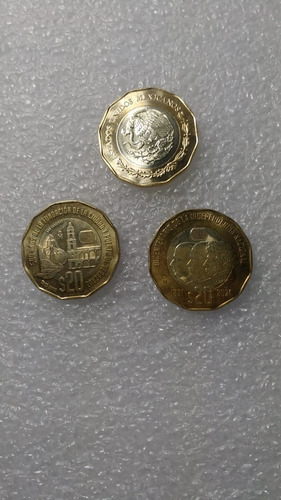 Moneda De 20 Pesos Bicentenarioy 500 Años De Puerto Veracruz