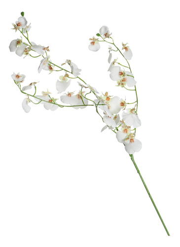 Flor Orquídea Artificial Blanca X 92 Cm