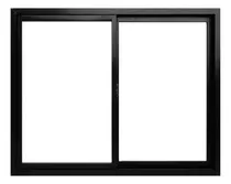 Comprar Aberturas Ventana Aluminio Negro Vidrio Entero 4mm 100x90 Cm
