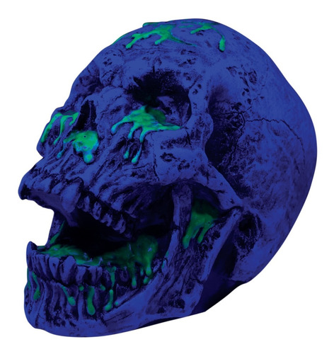 Decorativo De Cráneo Radioactivo Radioactive Skull Halloween