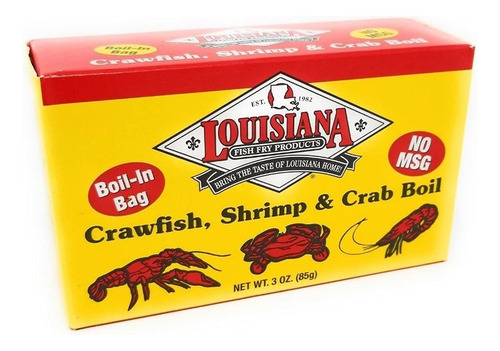 Louisiana Sazonador Crab Boil Shrimp Cocina Criolla Imp 85g