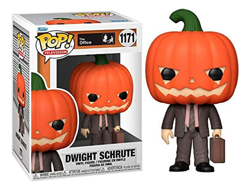 Funko Pop Tv: The Office - Dwight Con Pumpkinhead, Multicolo